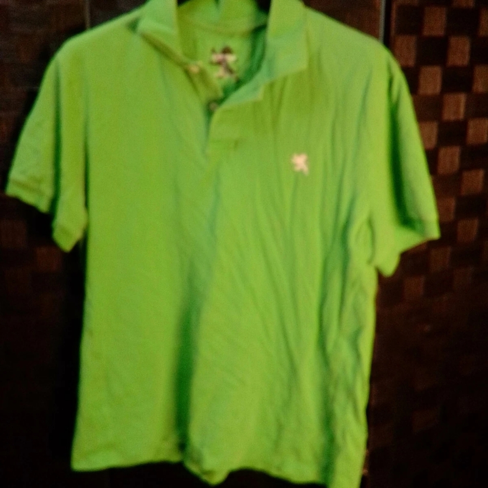 Express Bright Lime Polo Shirt